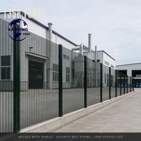 Clôture de sécurité 358 en acier galvanisé thermolaqué, panneau de treillis soudé anti-escalade, résistant à la corrosion, pour usine, en composite FRP