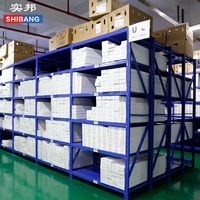 Étagères de stockage industrielles légères 120 kg pour garage et entrepôt, rayonnages empilables en acier pour entrepôt