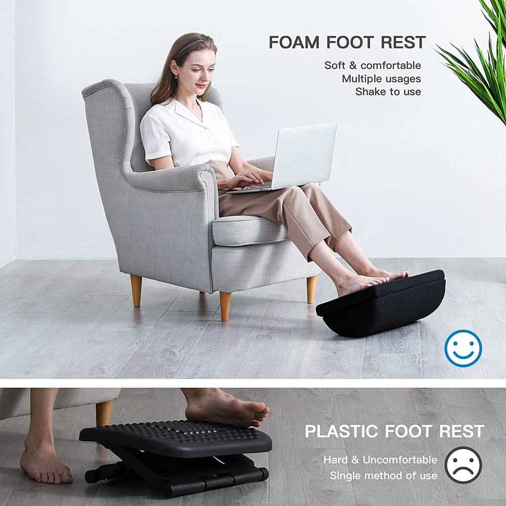 Poggiapiedi ergonomico regolabile cuscino poggiapiedi ergonomico