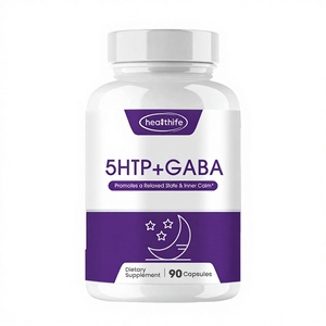 แคปซูลสารสกัดจากเมล็ดกริฟโฟเนีย แอล-ธีอะนีน วิตามินดี จีเอบีเอ 5-HTP ขนาด 500 มก. ผลิตโดยเฮลท์ไลฟ์ ไพรเวท เลเบล โออีเอ็ม - Product Image 1