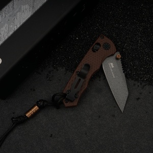 Cuchillo de Bolsillo Táctico BM290, Hoja de Acero Inoxidable con Punta Caída, Mango de Fibra de Nylon, Borde Recto, Pomo de Pulgar, Grado Industrial - Product Image 4