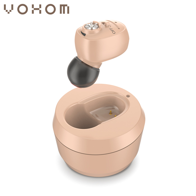 Rechargeable Digital Programmable Invisible Hearing Aid Noise Reduction Mini Hearing Amplifier for Mild Moderate Hearing Loss