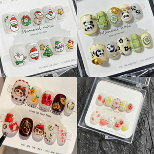 100 estilos, <span class=keywords><strong>piedras</strong></span> ostentosas de lujo personalizadas, prensa en las <span class=keywords><strong>uñas</strong></span>, corazón redondo corto, perla, Punta francesa, <span class=keywords><strong>uñas</strong></span>, manicura, palo acrílico en las <span class=keywords><strong>uñas</strong></span> - Product Image 6