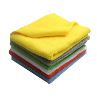 Serviette de lavage pour detailing automobile en microfibre tricotée warp, à poils bicolores, douce, à séchage rapide, non pelucheuse et super absorbante