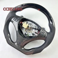 Nouveau volant en fibre de carbone à affichage LED personnalisé pour BMW E92 E90 E87 E91 E93 volant à fond plat