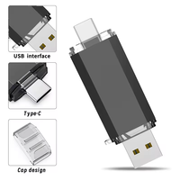 Flash Drive USB 2.0 Logam Grosir Baru dengan Logo Kustom 16GB Antarmuka Tipe-C Tanpa Enkripsi Garansi 1 Tahun untuk Hadiah Bisnis