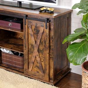 VASAGLE Salon Center de Divertissement Meubles Portes Coulissantes Console Table de TÉLÉVISION Meuble Réglable 60 Pouces Panneau En Bois - Product Image 3