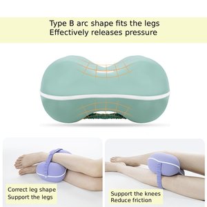 Almohada ortopédica de espuma viscoelástica <span class=keywords><strong>para</strong></span> rodillas y piernas, <span class=keywords><strong>para</strong></span> personas que duermen de lado, alinea <span class=keywords><strong>la</strong></span> columna vertebral y alivia <span class=keywords><strong>la</strong></span> presión en cadera y rodillas. - Product Image 4