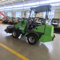 Mini Caricatore Frontale Elettrico CE EPA 1000kg a 4 Ruote Motrici con Benna Telescopica, Garanzia 1 Anno