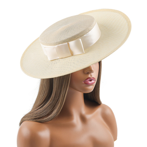 Yeni tatil moda Fascinator şapka Deluxe ilmek Sinamay kilise şapka kadınlar için yeni Hairnet hediye parti dans dekorasyon - Product Image 4