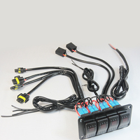 Arnés de Interruptor Basculante LED, Arnés Automotriz Personalizado con Conductores de Cobre y Aislamiento de PVC, Compatible con Enchufes H4/H7/H1/9006/H11