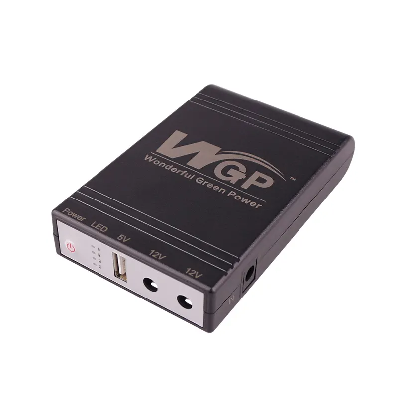 WGP เราเตอร์ WIFI 18650แบตเตอรี่ลิเธียมสำรองระบบเอาท์พุทหลาย12โวลต์5โวลต์ USB DC ออนไลน์สมาร์ทมินิ UPS สำหรับกล้องวงจรปิดกล้องโมเด็ม