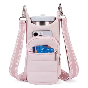 Portabotellas con Correa y Bolsillo para Teléfono para Vasos Stanley de 40/30 oz, Bolsos Cruzados para Mujer para Caminar, Hacer Senderismo y Ciclismo - Product Image 2
