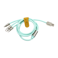 Cable de alimentación USB universal Cable 3 en 1 Cable DE DATOS DE cargador rápido para teléfono Micro USB tipo C