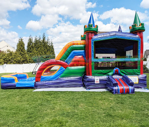 Thương mại cấp trẻ em inflatables lâu đài bouncy nhảy Bouncer <span class=keywords><strong>Grand</strong></span> Slam Cung điện trả lại Nhà trượt nước - Product Image 2