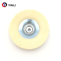 Roues de polissage avec filetage en laine, rouleau de 5mm M10