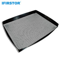 Tapis de barbecue en maille ignifuge extra épais lavable, revêtement PTFE antiadhésif, réutilisable, service de découpe, panier de barbecue