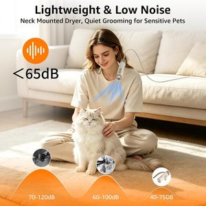 Secador de Pelo para Mascotas, Secador de Cuello para Perros, Libera tus Manos, Secador de Cuello con Aniones y Luces LED - Product Image 6