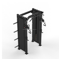 Máquina Smith de ejercicio para gimnasio en casa, entrenador multifuncional con Power Rack