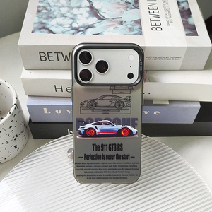 Funda de Teléfono Versión Auto Deportivo de Lujo, Compatible con iPhone 17 16 15 14 13 <span class=keywords><strong>Pro</strong></span> <span class=keywords><strong>12</strong></span> 11 <span class=keywords><strong>Pro</strong></span> Xs X XR <span class=keywords><strong>Max</strong></span>, Funda Rígida de PC con Láser - Product Image 3
