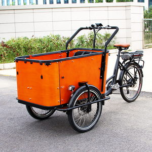 Bicicleta eléctrica de carga familiar de 3 ruedas, tipo Bakfiets, con remolque, para autocaravana, <span class=keywords><strong>Enduro</strong></span>, conforme a las normas de la UE. - Product Image 2