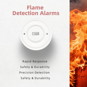 पारंपरिक यूवी लौ डिटेक्टर 360 ° निगरानी अग्नि अलार्म सिस्टम एब्स सामग्री अग्नि सुरक्षा - Product Image 3