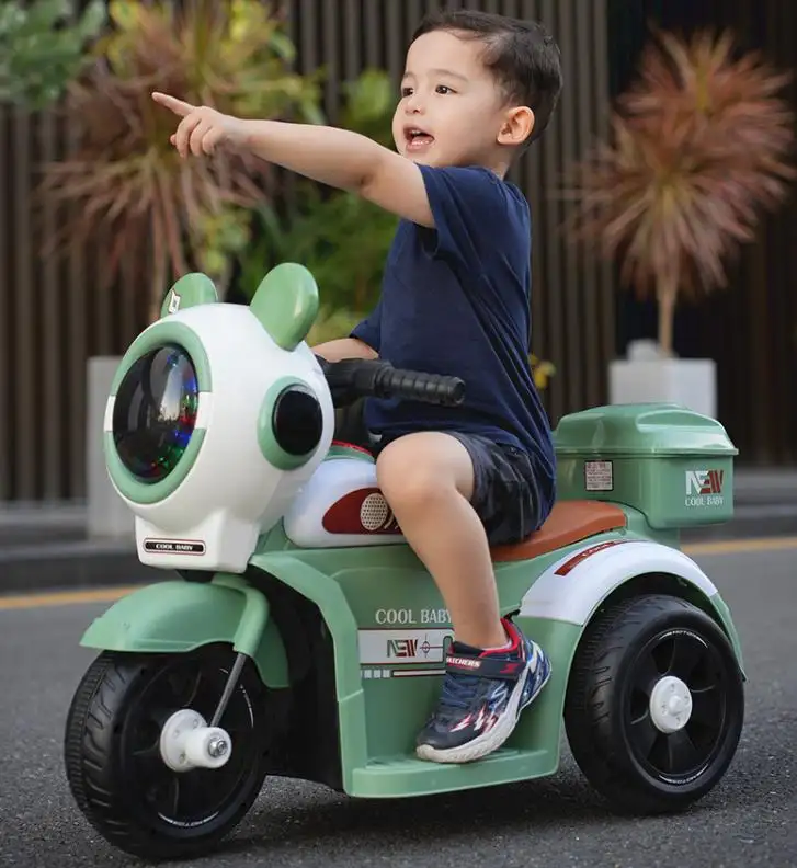 2024 Новая оптовая продажа по низкой цене прекрасный пластиковый Аккумулятор Перезаряжаемый детский мотоцикл для продажи