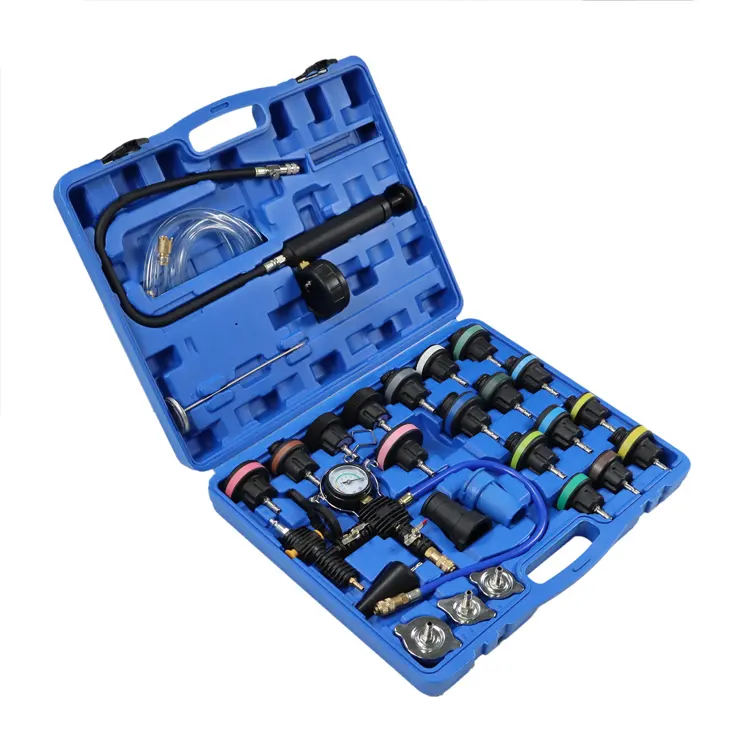 Automotive special combo tools set 28pcs water tank leak detector comprehensive radiator pressure tester refill master kit