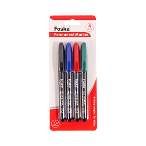 Disponibili 4 Pennarelli Permanenti a <span class=keywords><strong>Punta</strong></span> <span class=keywords><strong>Fine</strong></span> ad Asciugatura Rapida in Nero, Blu, Rosso e Verde per Studenti, Lezioni d'Arte e Pratica di Disegno Amatoriale - Product Image 5