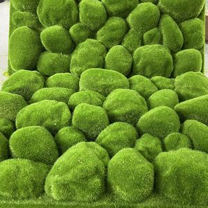Panneau de <span class=keywords><strong>mousse</strong></span> simulée Herbe et fleurs Plante artificielle écologique Fond mural Décoration murale Tenture murale créative - Product Image 2