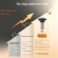 | Rétrolavage manuel |   Filtre à eau avec manomètre |   Maille en acier inoxydable de qualité alimentaire de 40 microns |   Préfiltre à eau à haut débit 10T/H |