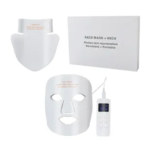 Dispositivo di bellezza facciale per terapia della luce personalizzato strumento per terapia della luce del viso a led pieghevole morbido