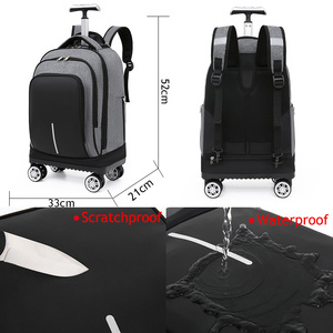 Durable 19-Inch Wheeled Laptop <b>Backpack</b> with <b>Large</b> Capacity Fashionable Travel Bag Waterproof Design for <b>School</b> & Travel - Product Image 2