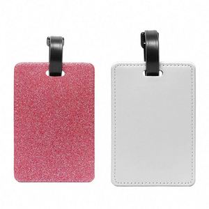 Étiquette de bagage vierge en cuir PU pour sublimation et impression par transfert thermique, idéale pour le transport et les cadeaux promotionnels et d'affaires - Product Image 5