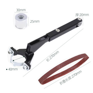 Kit de conversion de meuleuse d'angle électrique en ponceuse à bande, diamètre de meulage max. 40 mm, vitesse fixe, type horizontal, AC 220V, pour l'élimination de la rouille - Product Image 1