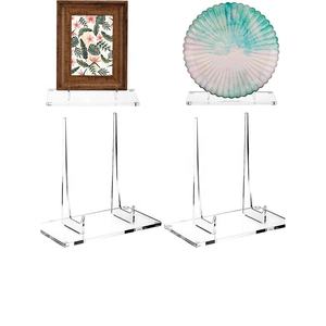 Lot de 2 supports de livres en acrylique, présentoirs transparents pour affichage, supports de cadre photo en acrylique pour livres illustrés décoratifs - Product Image 1