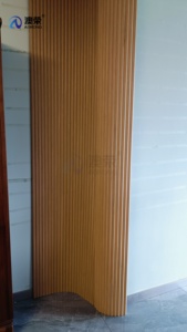 Commercio all'ingrosso MDF in <span class=keywords><strong>legno</strong></span> mezzo tondo <span class=keywords><strong>pannello</strong></span> acustico flessibile Tambour pannelli per Hotel/appartamento decorazione parete soluzione di progettazione grafica - Product Image 3