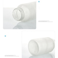 Bouteilles en verre givré de haute qualité de 60 ml, 75 ml, 100 ml, 120 ml, 150 cc, 200 ml pour l'emballage de médicaments et de compléments alimentaires
