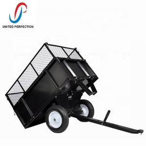 Chine fournisseur <span class=keywords><strong>fabrication</strong></span> faible QUANTITÉ MINIMALE DE COMMANDE robuste Chariot À Benne Basculante REMORQUAGE DERRIÈRE 300 KG <span class=keywords><strong>Quad</strong></span> panier D'herbe <span class=keywords><strong>Remorque</strong></span> utilitaire à maille - Product Image 4