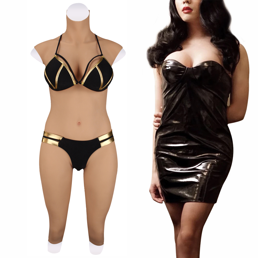 Crossdressing Silicone Gel Bodysuit Fake Butt Enhancer Hip False Pussy Tight Dress Transgender Shemale Drag Queen Man To Woman