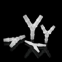 Mini tuyau en polypropylène en forme de Y, raccord de tuyau à 3 voies, raccord de tuyau en plastique léger pour une installation facile