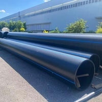 Tuyau en PEHD PE100 de qualité industrielle pour système de transport d'eau agricole, pipeline flexible longue durée avec raccordement par fusion bout à bout