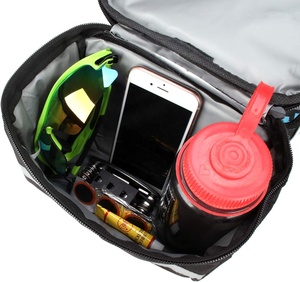 Borsa per Bicicletta con Tasca a Rete, <span class=keywords><strong>Cestino</strong></span> per Manubrio, Custodia per <span class=keywords><strong>Bici</strong></span> con Cinghia Regolabile ad Alta Capacità - Product Image 5