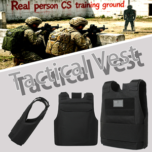 Chaleco Táctico de Seguridad Ajustable para Entrenamiento al Aire Libre, Chaleco Protector para Paintball, Cosplay, Equipo del FBI, Defensa Personal - Product Image 3