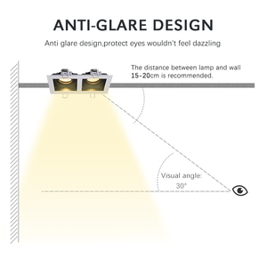 Đèn Âm Trần <span class=keywords><strong>Cob</strong></span> <span class=keywords><strong>Led</strong></span> Âm Trần Hai Đầu Chống Chói <span class=keywords><strong>GU10</strong></span> 5W 7W Đúc Nhôm Có Thể Điều Chỉnh - Product Image 3