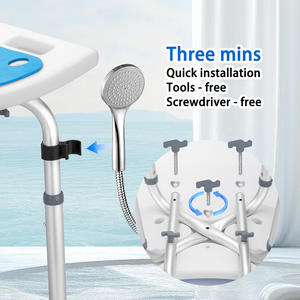 Pengxing Sillas de baño <span class=keywords><strong>para</strong></span> discapacitados Rehabilitación <span class=keywords><strong>Silla</strong></span> de ducha <span class=keywords><strong>para</strong></span> discapacitados Montaje DE SEGURIDAD Baño Senior <span class=keywords><strong>para</strong></span> <span class=keywords><strong>enfermos</strong></span> - Product Image 2