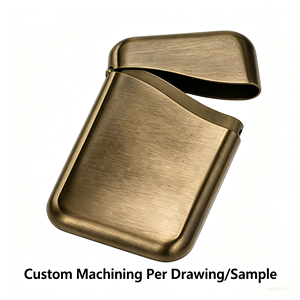 Servicio de Procesamiento Personalizado de Fábrica, Estuche para Tarjetas de Visita de Aluminio, Acero Inoxidable y Aleación de Zinc, Porta Tarjetas de Visita, Cartera Metálica para Tarjetas - Product Image 1
