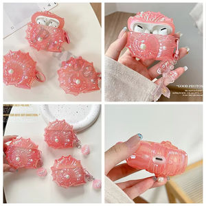 Estuche Brillante para <span class=keywords><strong>Airpods</strong></span> 4 2024, <span class=keywords><strong>Funda</strong></span> con Diseño de Concha para <span class=keywords><strong>Airpods</strong></span> 1 2 <span class=keywords><strong>3</strong></span> Pro, Decoración Creativa para Auriculares <span class=keywords><strong>Apple</strong></span>, <span class=keywords><strong>Funda</strong></span> con Brazalete de Perlas - Product Image 2