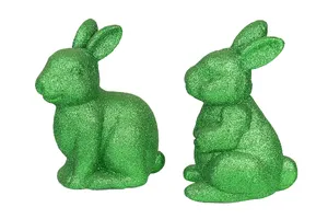 Wholesale Figure Decoration Stuffed Rabbit Toy Doll Bunny Easter Garden Decoration Resin Bunny Easter Ornament