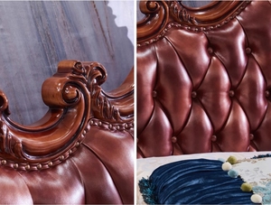 OE-FASHION de chambre à coucher de luxe en bois massif de style antique personnalisé-<span class=keywords><strong>Super</strong></span> <span class=keywords><strong>King</strong></span> <span class=keywords><strong>Size</strong></span> pour meubles de maisons de luxe - Product Image 5
